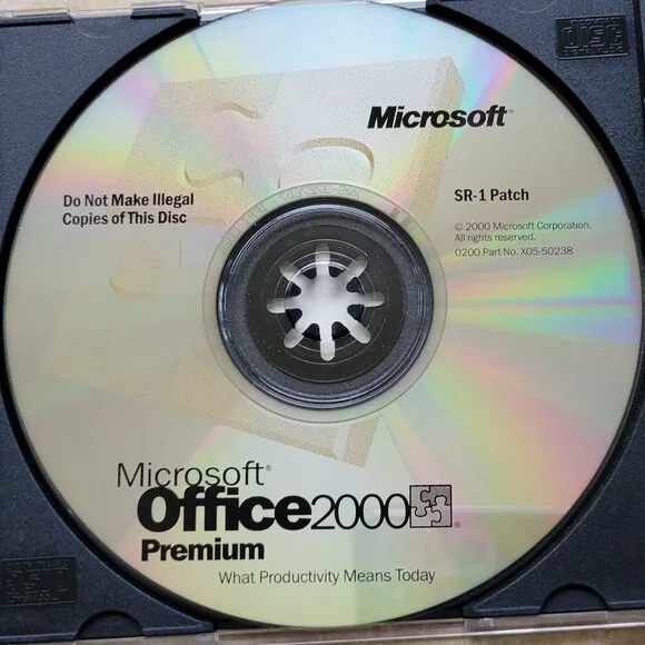 Vintage - Microsoft Office 2000 Premium SR-1 Patch, 2000