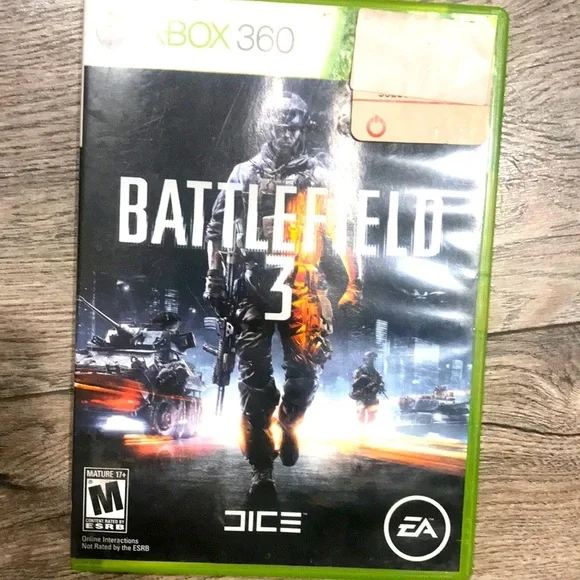 Battlefield 3 (Microsoft Xbox 360, 2011) Game - two discs