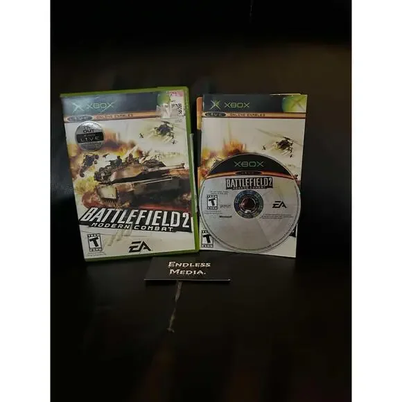 Battlefield 2 Modern Combat Microsoft Xbox CIB Video Game