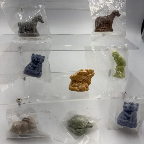 Vtg Wade Whimsies Red Rose Tea Pet Shop Series 8 Pcs England New‎ In Package