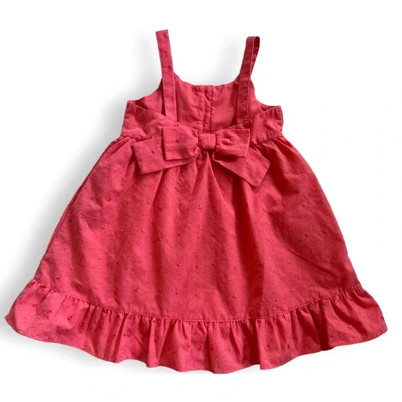 Penelope Mack Girls Pink Dress Watermelon Bow 24 Months