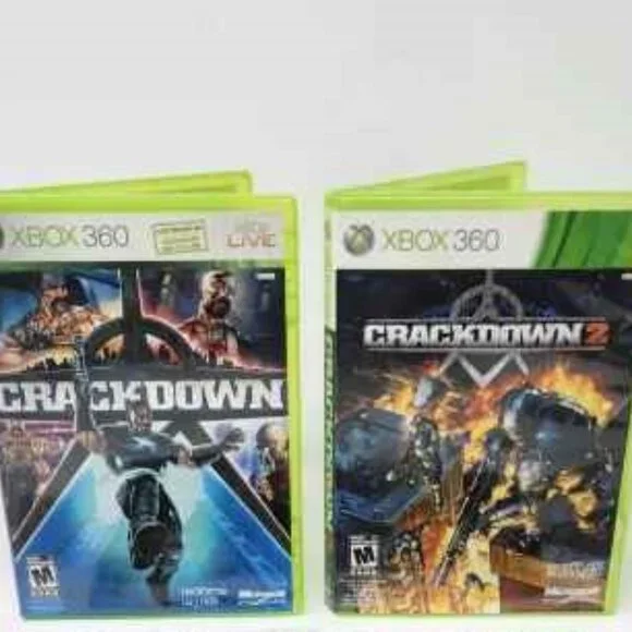 (2 Games) Crackdown 1 & 2 Games (Microsoft Xbox 360, 2010)