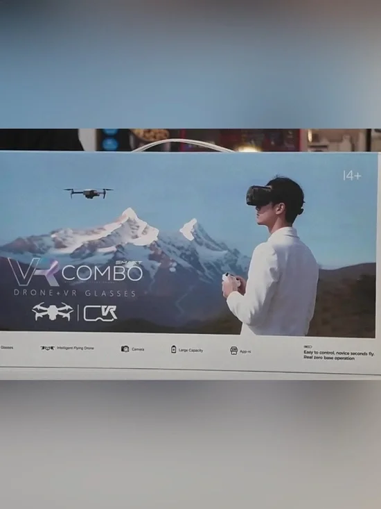 Smart VR COMBO Drone+ VR Glasses Fun Immersive Flying Perfect 4 Gifts & Beginner