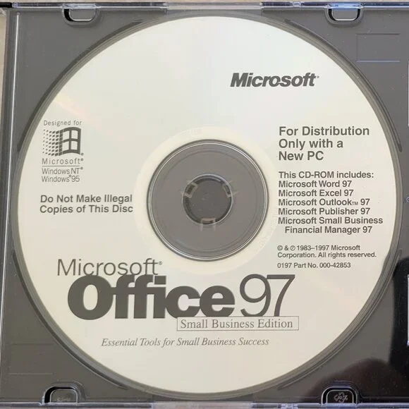 Vintage - Microsoft Office 97 Small Business Edition, 1997