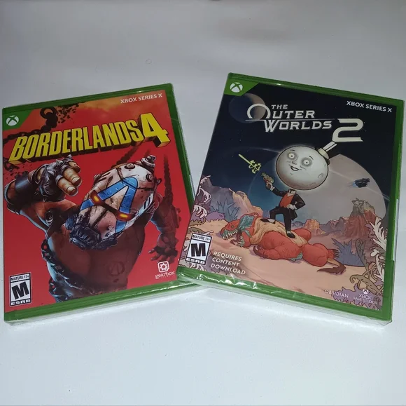Microsoft Xbox Series X Video Games - Red and Green Covers