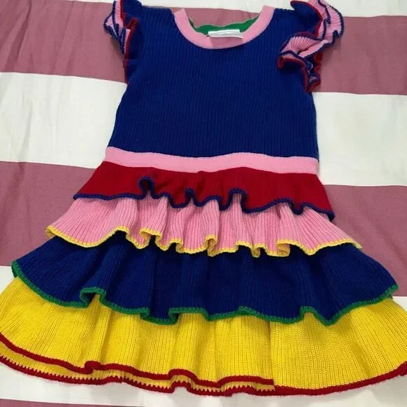 Hanna andersson festive knit dress sz 90 /3