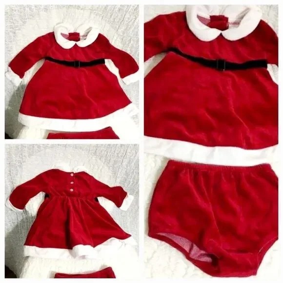 Santa Claus Baby Outfit Size 12M