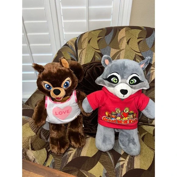 Build-A-Bear Great Wolf Lodge Rachel and Sammy Squirrel plush Stuffed Animal