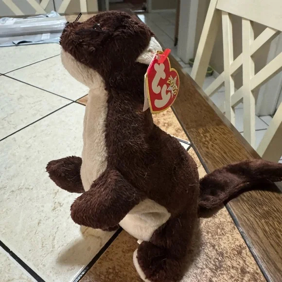 Ty Plush Toy - Brown and Cream - 2000 Gunner