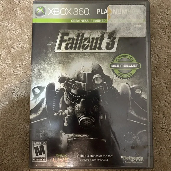 Microsoft Xbox 360 Fallout 3 Platinum Hits - Gray and Green
