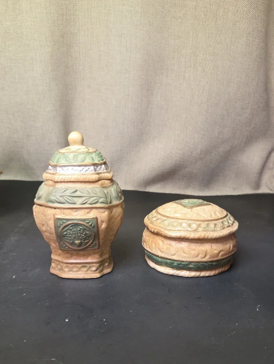 vintage porcelain trinket boxes ( Set 2)
