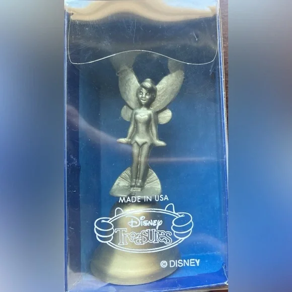 Disney Silver Tinker Bell Figurine with Silver Spoon