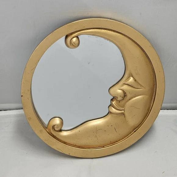 Gold Moon Face Mirror