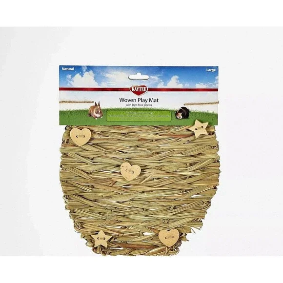 Kaytee Natural Woven Play Mat, Large for Small Animals Pets New