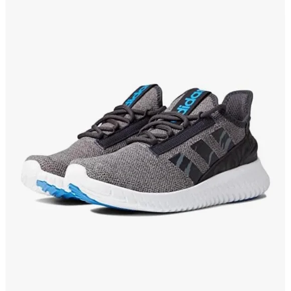 Adidas Kaptir Super Mens Grey Carbon Blue Running Shoes Sneakers GX3082 Size 7