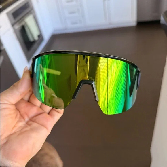 Black and Green Free People Movement Spirit Max Running Sun Glasses