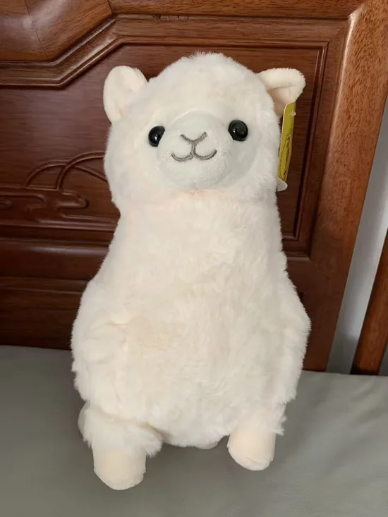 Plush Alpaca Stuffed Toy – Soft Cream Cuddly Companion