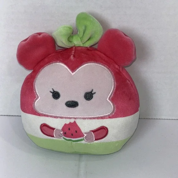 Disney Squishmallows Mystery Squad Minnie Mouse Watermelon Soft Plush 6