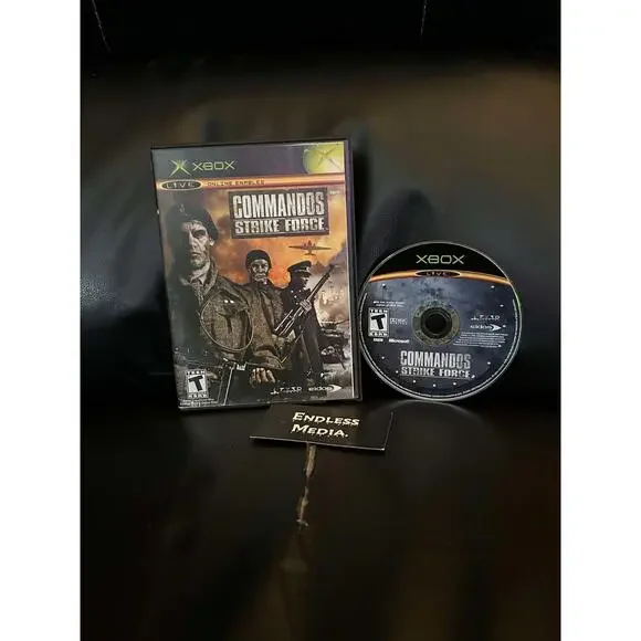 Commandos Strike Force Microsoft Xbox Item and Box Video Game