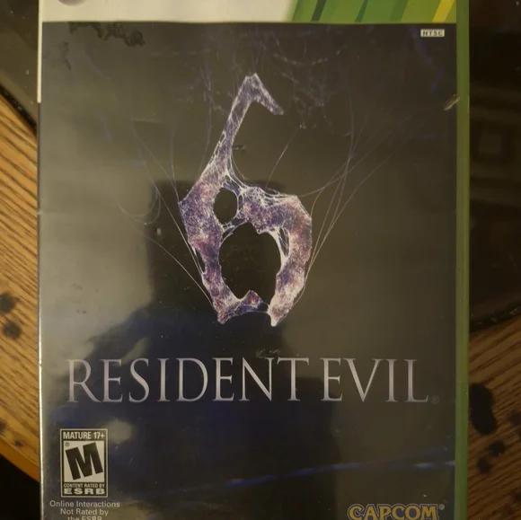 Microsoft Resident Evil 6 Video Game - Black and Purple Cover