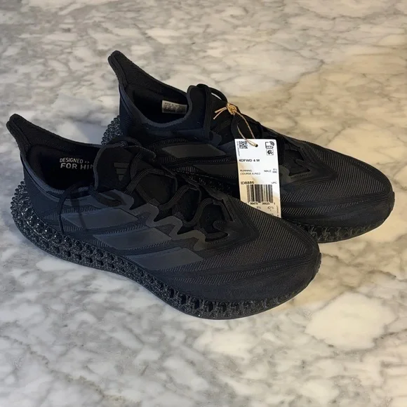 Adidas Men's Black 4DFWD Athletic Sneakers, Mens 9