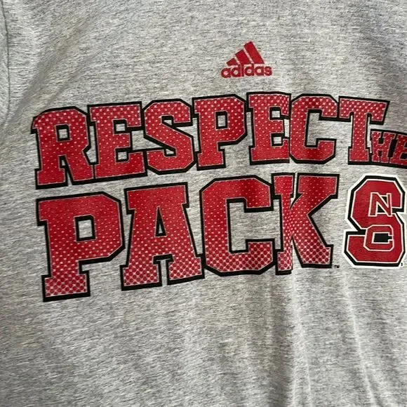Adidas “Respect the Pack” NC State long sleeve T-shirt