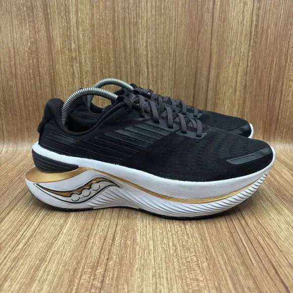 Saucony Endorphin Shift 3 Men's Size‎ 9 Black Gold Running Sneakers Shoes