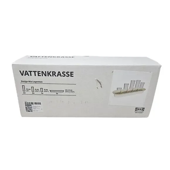 NEW Vattenkrasse Mia Lagerman Ikea Test Tube Propagate Vase Planter Modern