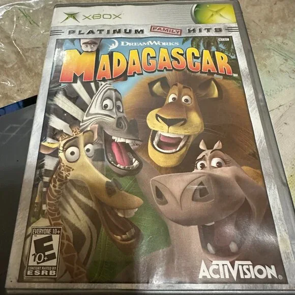 Madagascar Microsoft Xbox 2005 Platinum Hits No Manual Tested