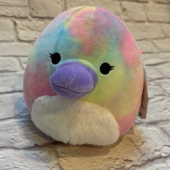 Squishmallows platypus colorful brindall