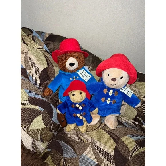 Paddington Bear Stuffed Animal Plush Toy Lot