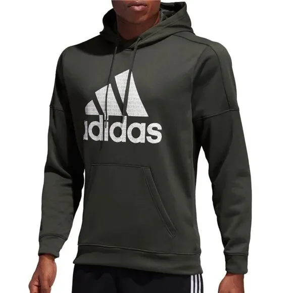 Adidas Men's Forest Green Hoodie