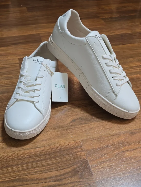 Clae Bradley Off-White Vegan Chips Sneakers