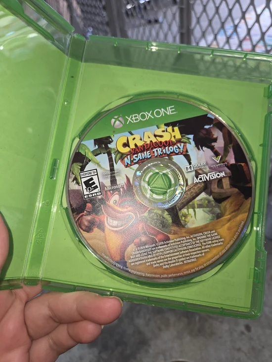 Microsoft Xbox One Crash Bandicoot N. Sane Trilogy - Green Case