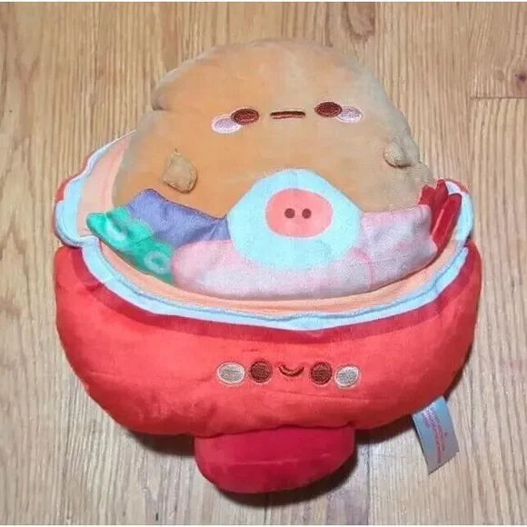 Smoko Tayto Potato Ramen Toasty Plush With Microwavable‎ Pouch for Pain Relief
