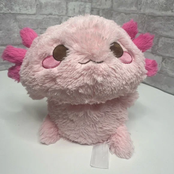 Cuckool Axolotl Pink Salamander Heatable Plush Stuffed Animal Microwaveable 14”