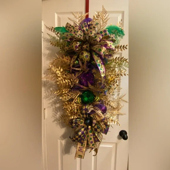 Mardi Gras Wreath