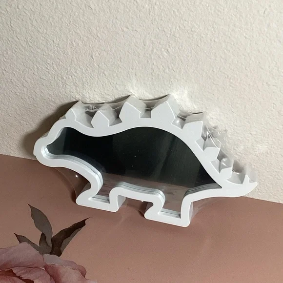 White Dinosaur Wall Decor/Mirror