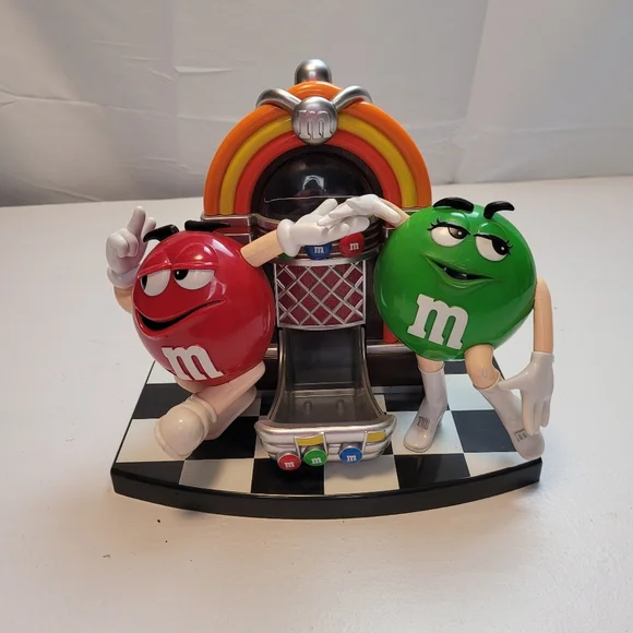 M&M's Rockn Roll Cafe Candy Dispenser Limited Edition Collectible