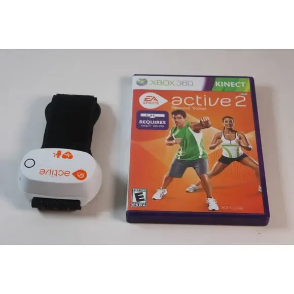 EA Sports Active 2 (Microsoft Xbox 360, 2010) w/ game and sensor