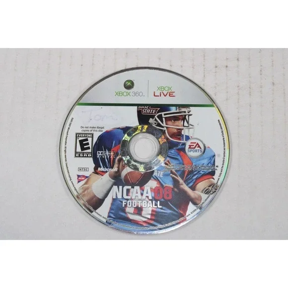 NCAA Football 08 (Microsoft Xbox 360, 2007) Authentic, disc only