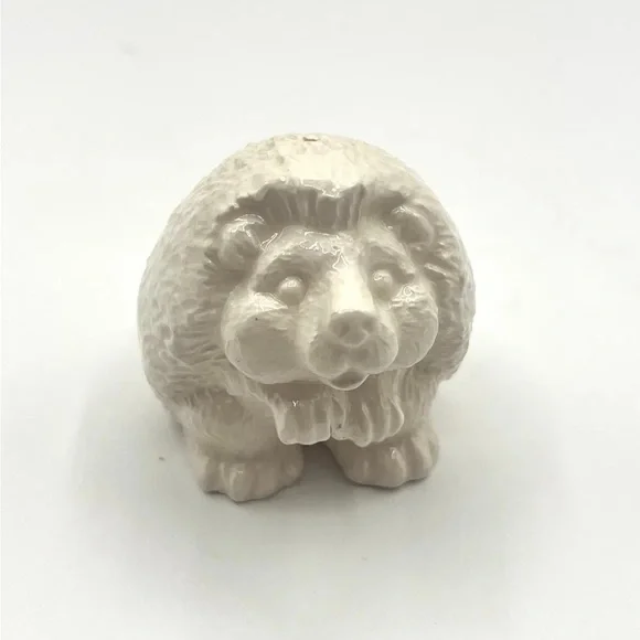 Cream Ceramic Hedgehog Salt or Pepper Shaker