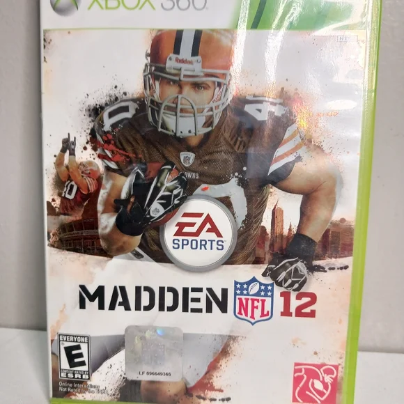 Xbox 360 EA Sports Madden NFL 12, rated E for everyone, Microsoft