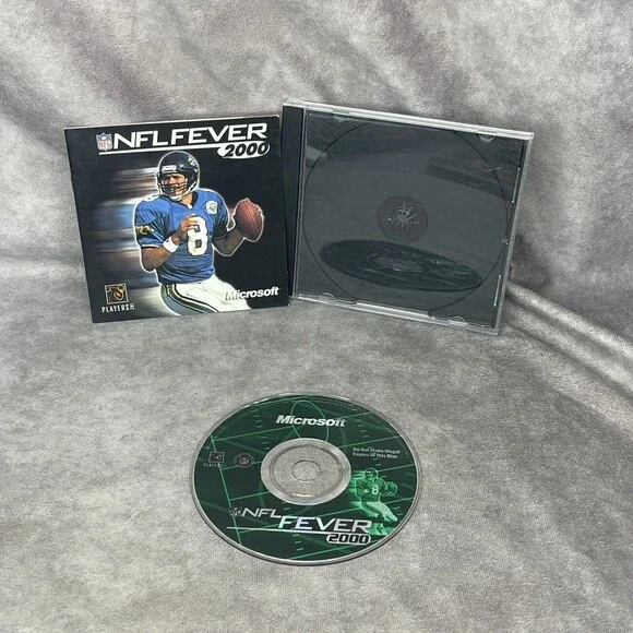 Microsoft NFL Fever 2000 PC CD-ROM MS 1999 game for Windows 95/98