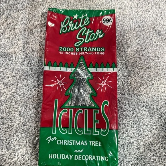 Tinsel for Christmas Trees Brite Star 2000 Strands 18