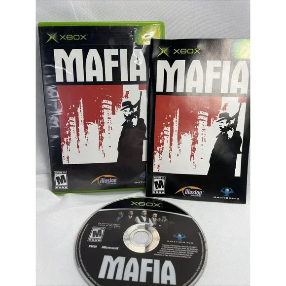 Mafia Microsoft Xbox 2004 Game Mature 17+ - Tested - Works Great!