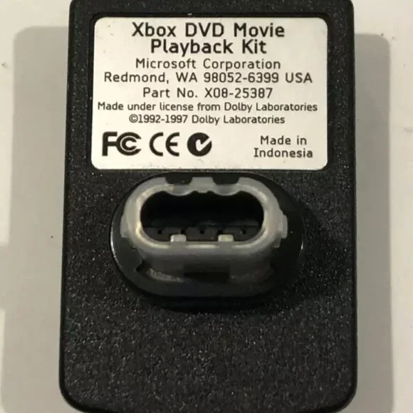 Original Microsoft Xbox DVD Movie Playback Receiver Only X08-25387