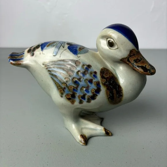 Duck Mexico Pottery Tonala Style Animal Lake
