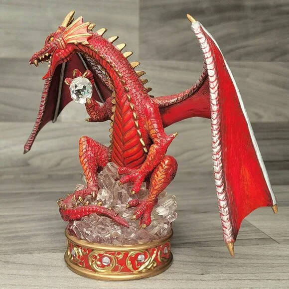 Youngblood The Guardian Treasure Dragons Collection Numbered Sculpture Red 6