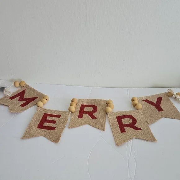 Vintage Burlap And Beads 